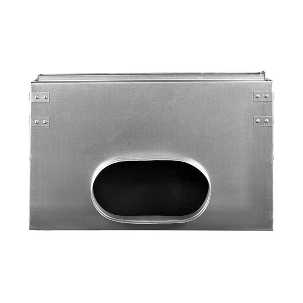 Top of 18 Inch 1 Slot Linear Air Vent Plenum Box - 18 Inch 1 Slot Linear Diffuser HVAC Duct - Texas Buildmart