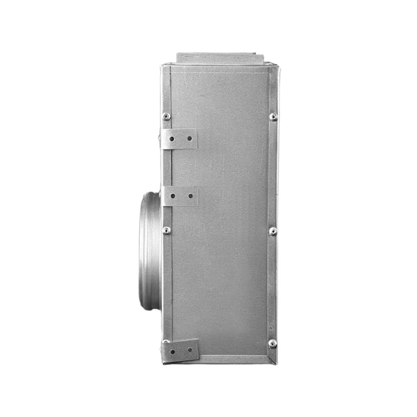 Side of 18 Inch 2 Slot Linear Air Vent Plenum Box - 18 Inch 2 Slot Linear Diffuser HVAC Duct - Texas Buildmart