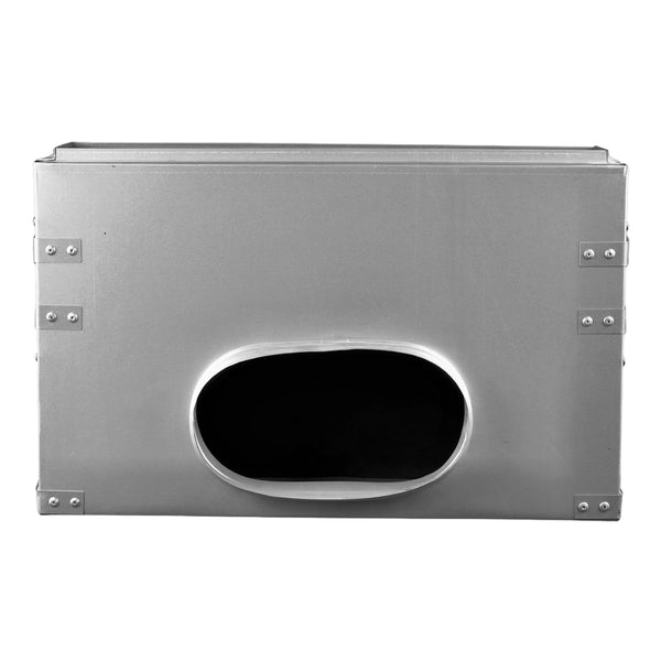 Top of 18 Inch 2 Slot Linear Air Vent Plenum Box - 18 Inch 2 Slot Linear Diffuser HVAC Duct - Texas Buildmart