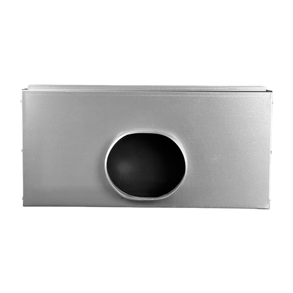 Front of 24 Inch 1 Slot Linear Slot Plenum Box - Linear Slot Diffuser Plenum - Texas Buildmart - AC Vent Covers - Linear Plenum Box