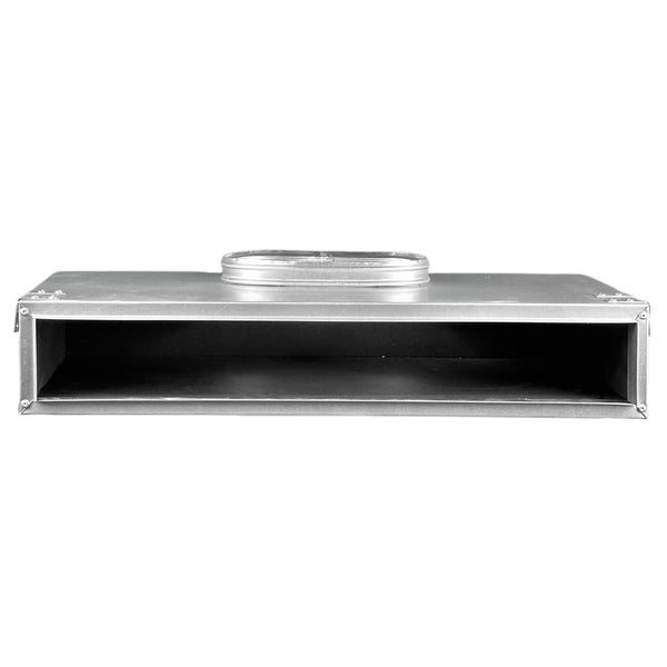 Front of 24 Inch 2 Slot Linear Air Vent Plenum Box - 24 Inch 2 Slot Linear Diffuser HVAC Duct - Texas Buildmart
