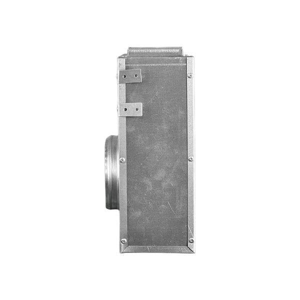 Side of 24 Inch 2 Slot Linear Air Vent Plenum Box - 24 Inch 2 Slot Linear Diffuser HVAC Duct - Texas Buildmart