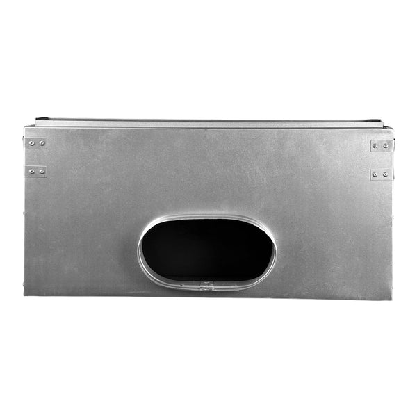 Top of 24 Inch 2 Slot Linear Air Vent Plenum Box - 24 Inch 2 Slot Linear Diffuser HVAC Duct - Texas Buildmart