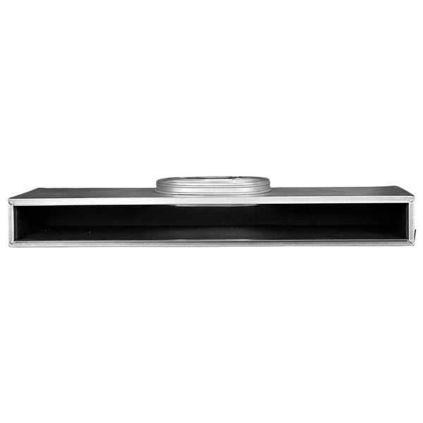Front of 36 Inch 2 Slot Linear Air Vent Plenum Box - 36 Inch 2 Slot Linear Diffuser HVAC Duct - Texas Buildmart