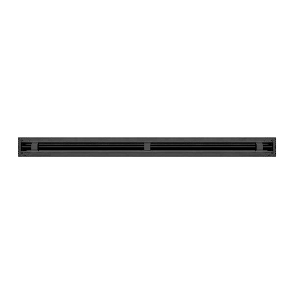 Back of 36 Inch 1 Slot Linear Air Vent Cover Black - 36 Inch 1 Slot Linear Diffuser Black - Texas Buildmart