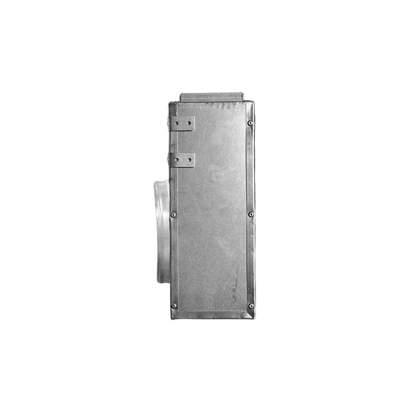 Side of 48 Inch 2 Slot Linear Air Vent Plenum Box - 48 Inch 2 Slot Linear Diffuser HVAC Duct - Texas Buildmart