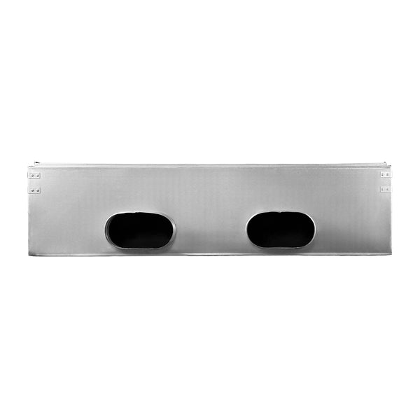 Top of 48 Inch 2 Slot Linear Air Vent Plenum Box - 48 Inch 2 Slot Linear Diffuser HVAC Duct - Texas Buildmart