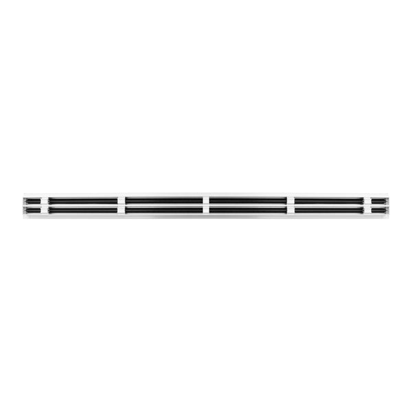 Back of 60 Inch 2 Slot Linear Air Vent Cover White - 60 Inch 2 Slot Linear Diffuser White - Texas Buildmart