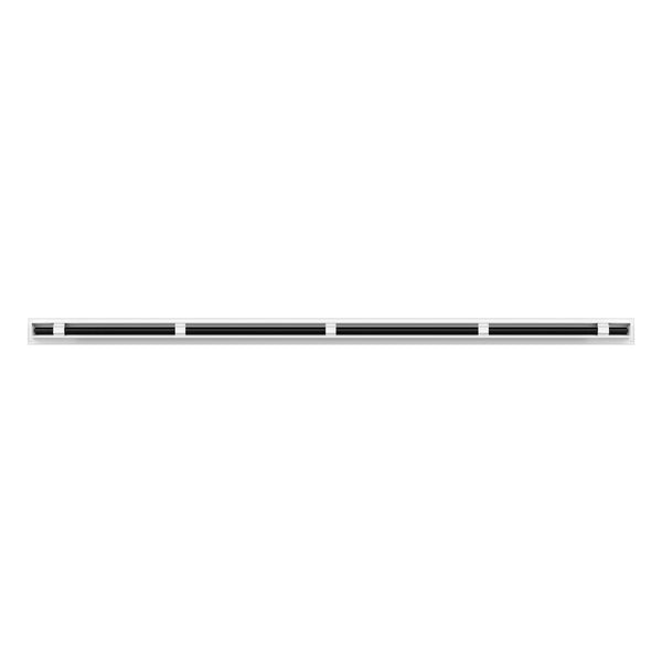 Back of 72 Inch 1 Slot Linear Air Vent Cover White - 72 Inch 1 Slot Linear Diffuser White - Texas Buildmart