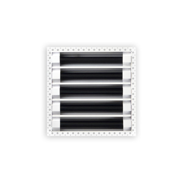 BUILDMART - 10x10 Mud In Air Vent Cover - Drywall Mud-in White Air Vent - Mud Linear Slot Diffuser - Register Grille for Ceiling and Walls - Texas Buildmart