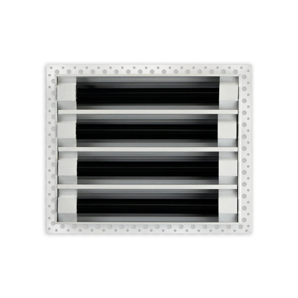 BUILDMART - 10x8 Mud In Air Vent Cover - Drywall Mud-in White Air Vent - Mud Linear Slot Diffuser - Register Grille for Ceiling and Walls - Texas Buildmart