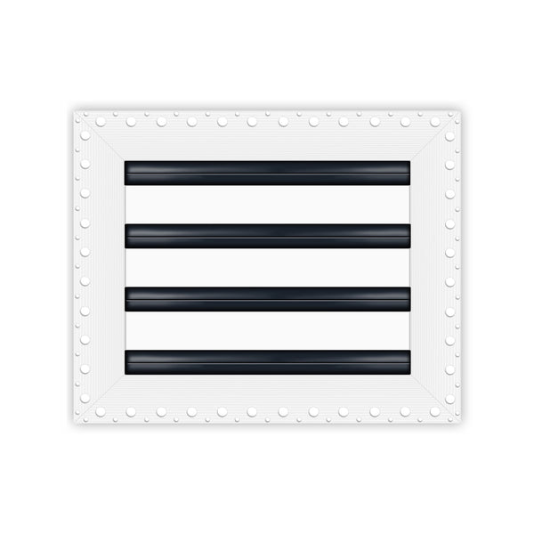 BUILDMART - 10x8 Mud In Air Vent Cover - Drywall Mud-in White Air Vent - Mud Linear Slot Diffuser - Register Grille for Ceiling and Walls - Texas Buildmart