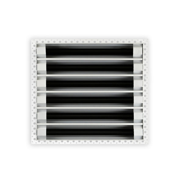 BUILDMART - 12x12 Mud In Air Vent Cover - Drywall Mud-in White Air Vent - Mud Linear Slot Diffuser - Register Grille for Ceiling and Walls - Texas Buildmart