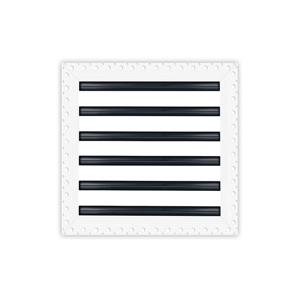 BUILDMART - 12x12 Mud In Air Vent Cover - Drywall Mud-in White Air Vent - Mud Linear Slot Diffuser - Register Grille for Ceiling and Walls - Texas Buildmart