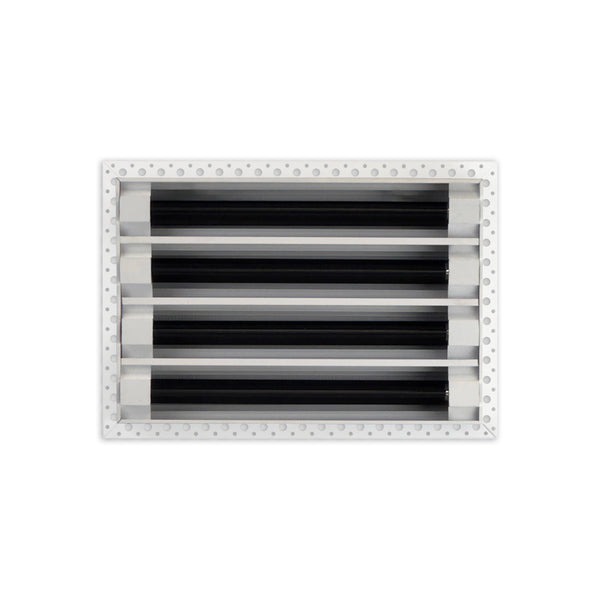 BUILDMART - 12x8 Mud In Air Vent Cover - Drywall Mud-in White Air Vent - Mud Linear Slot Diffuser - Register Grille for Ceiling and Walls - Texas Buildmart