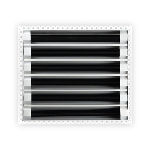 BUILDMART - 14x12 Mud In Air Vent Cover - Drywall Mud-in White Air Vent - Mud Linear Slot Diffuser - Register Grille for Ceiling and Walls - Texas Buildmart