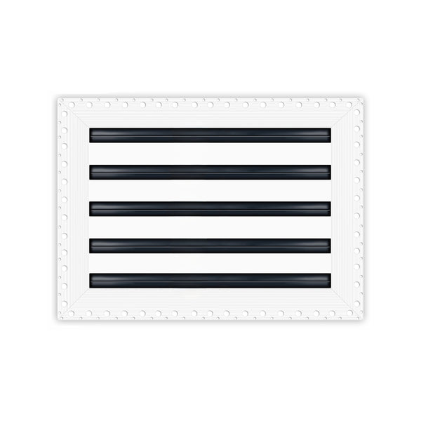 BUILDMART - 14x10 Mud In Air Vent Cover - Drywall Mud-in White Air Vent - Mud Linear Slot Diffuser - Register Grille for Ceiling and Walls - Texas Buildmart