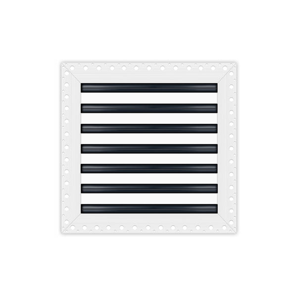 BUILDMART - 14x14 Mud In Air Vent Cover - Drywall Mud-in White Air Vent - Mud Linear Slot Diffuser - Register Grille for Ceiling and Walls - Texas Buildmart