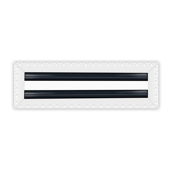 BUILDMART - 14x4 Mud In Air Vent Cover - Drywall Mud-in White Air Vent - Mud Linear Slot Diffuser - Register Grille for Ceiling and Walls - Texas Buildmart