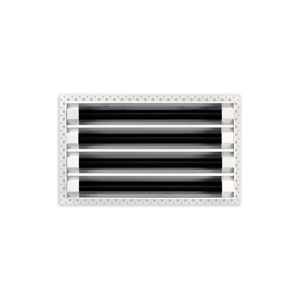 BUILDMART - 14x8 Mud In Air Vent Cover - Drywall Mud-in White Air Vent - Mud Linear Slot Diffuser - Register Grille for Ceiling and Walls - Texas Buildmart