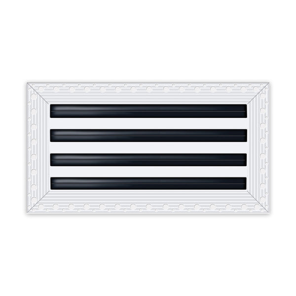 BUILDMART - 14x8 Mud In Air Vent Cover - Drywall Mud-in White Air Vent - Mud Linear Slot Diffuser - Register Grille for Ceiling and Walls - Texas Buildmart