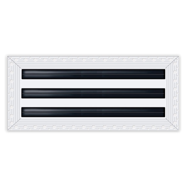 BUILDMART - 16x6 Mud In Air Vent Cover - Drywall Mud-in White Air Vent - Mud Linear Slot Diffuser - Register Grille for Ceiling and Walls - Texas Buildmart