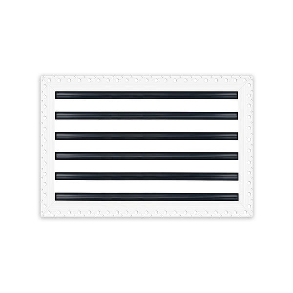 BUILDMART - 16x12 Mud In Air Vent Cover - Drywall Mud-in White Air Vent - Mud Linear Slot Diffuser - Register Grille for Ceiling and Walls - Texas Buildmart