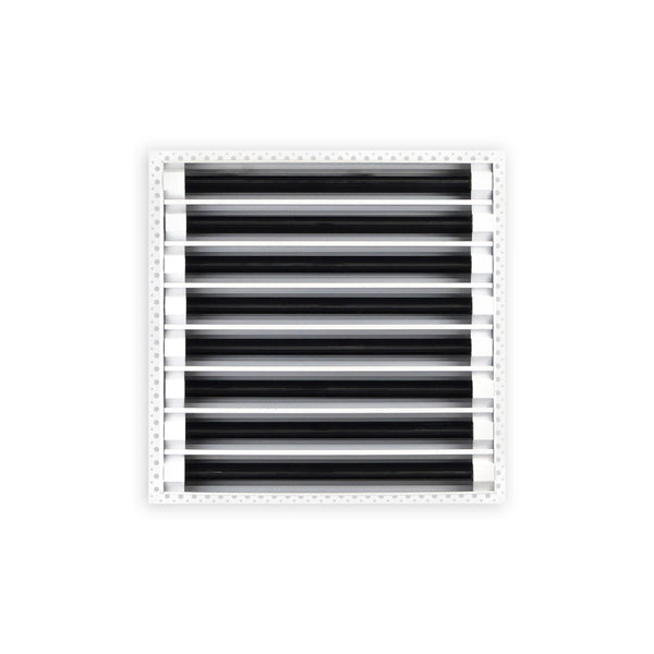 BUILDMART - 16x16 Mud In Air Vent Cover - Drywall Mud-in White Air Vent - Mud Linear Slot Diffuser - Register Grille for Ceiling and Walls - Texas Buildmart