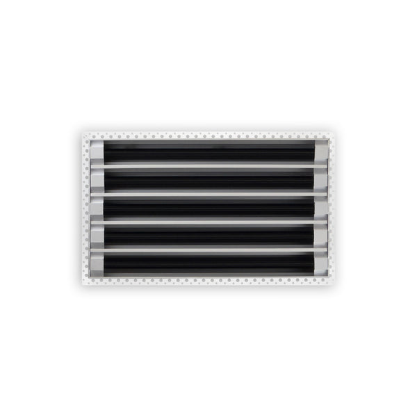 BUILDMART - 18x10 Mud In Air Vent Cover - Drywall Mud-in White Air Vent - Mud Linear Slot Diffuser - Register Grille for Ceiling and Walls - Texas Buildmart