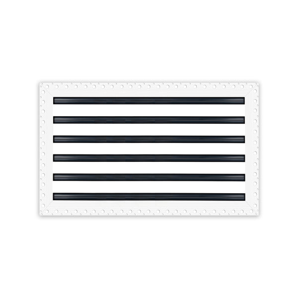 BUILDMART - 18x12 Mud In Air Vent Cover - Drywall Mud-in White Air Vent - Mud Linear Slot Diffuser - Register Grille for Ceiling and Walls - Texas Buildmart