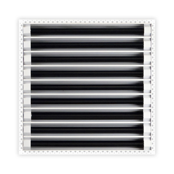 BUILDMART - 18x18 Mud In Air Vent Cover - Drywall Mud-in White Air Vent - Mud Linear Slot Diffuser - Register Grille for Ceiling and Walls - Texas Buildmart