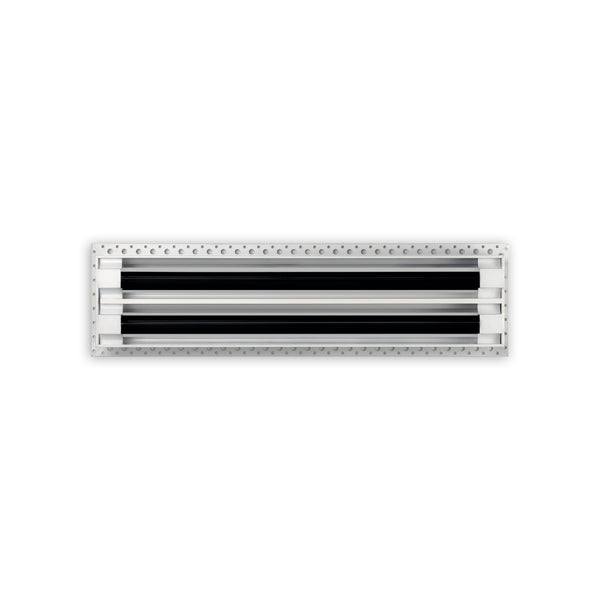 BUILDMART - 18x4 Mud In Air Vent Cover - Drywall Mud-in White Air Vent - Mud Linear Slot Diffuser - Register Grille for Ceiling and Walls - Texas Buildmart