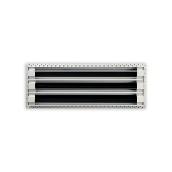 BUILDMART - 18x6 Mud In Air Vent Cover - Drywall Mud-in White Air Vent - Mud Linear Slot Diffuser - Register Grille for Ceiling and Walls - Texas Buildmart