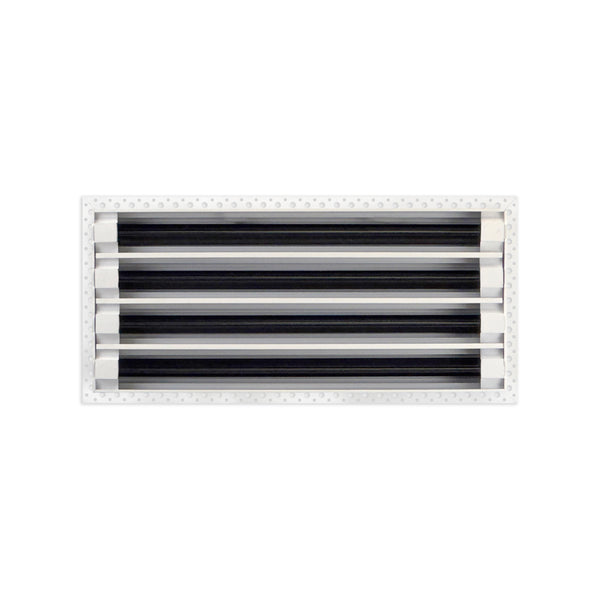 BUILDMART - 18x8 Mud In Air Vent Cover - Drywall Mud-in White Air Vent - Mud Linear Slot Diffuser - Register Grille for Ceiling and Walls - Texas Buildmart