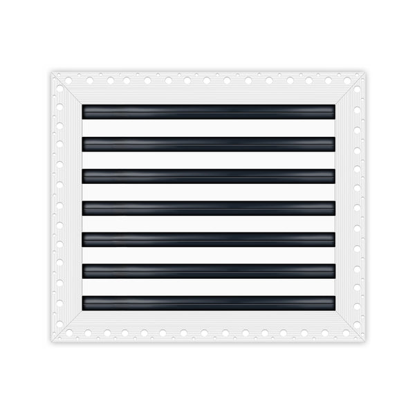 BUILDMART - 20x14 Mud In Air Vent Cover - Drywall Mud-in White Air Vent - Mud Linear Slot Diffuser - Register Grille for Ceiling and Walls - Texas Buildmart