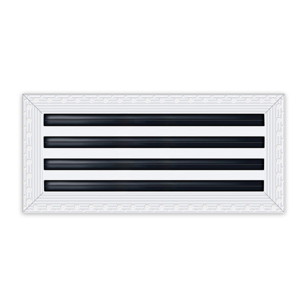 BUILDMART - 20x8 Mud In Air Vent Cover - Drywall Mud-in White Air Vent - Mud Linear Slot Diffuser - Register Grille for Ceiling and Walls - Texas Buildmart