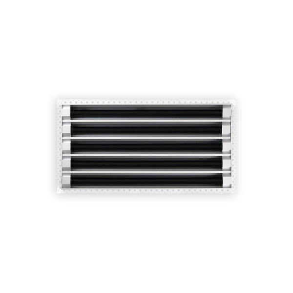 BUILDMART - 22x10 Mud In Air Vent Cover - Drywall Mud-in White Air Vent - Mud Linear Slot Diffuser - Register Grille for Ceiling and Walls - Texas Buildmart