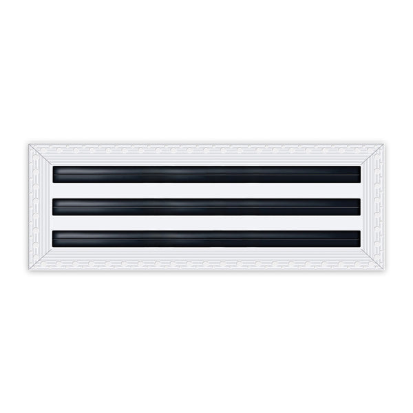BUILDMART - 22x6 Mud In Air Vent Cover - Drywall Mud-in White Air Vent - Mud Linear Slot Diffuser - Register Grille for Ceiling and Walls - Texas Buildmart