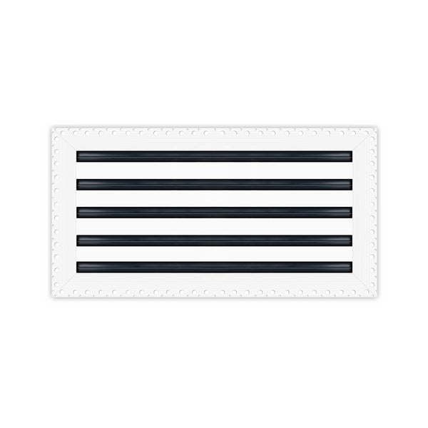 BUILDMART - 22x10 Mud In Air Vent Cover - Drywall Mud-in White Air Vent - Mud Linear Slot Diffuser - Register Grille for Ceiling and Walls - Texas Buildmart