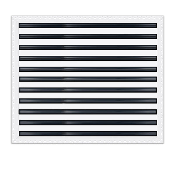 BUILDMART - 22x22 Mud In Air Vent Cover - Drywall Mud-in White Air Vent - Mud Linear Slot Diffuser - Register Grille for Ceiling and Walls - Texas Buildmart