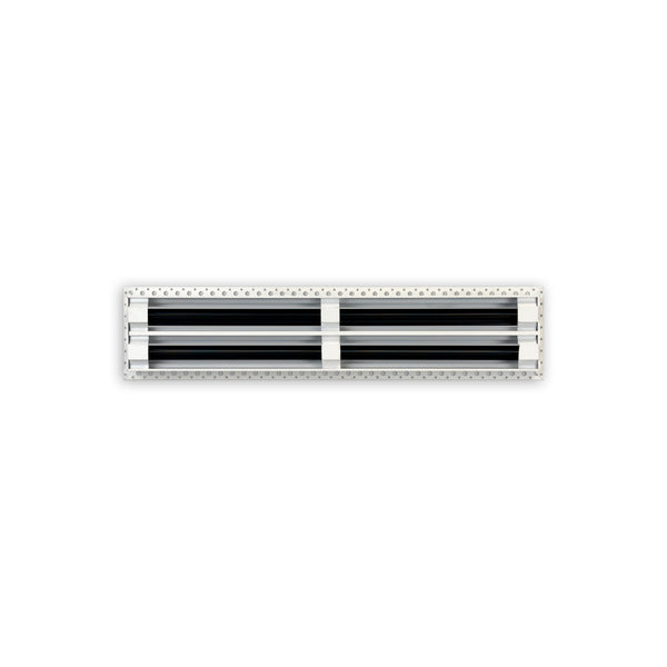 BUILDMART - 22x4 Mud In Air Vent Cover - Drywall Mud-in White Air Vent - Mud Linear Slot Diffuser - Register Grille for Ceiling and Walls - Texas Buildmart