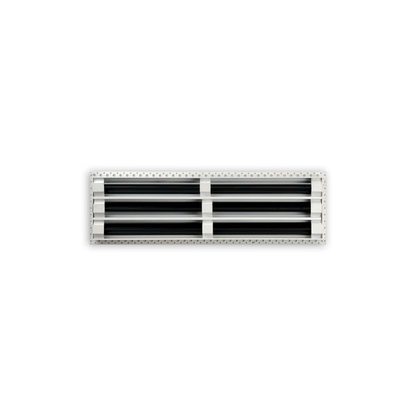 BUILDMART - 22x6 Mud In Air Vent Cover - Drywall Mud-in White Air Vent - Mud Linear Slot Diffuser - Register Grille for Ceiling and Walls - Texas Buildmart