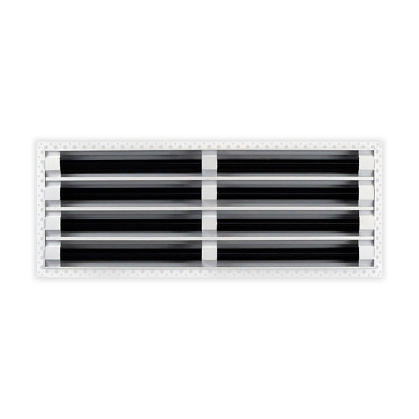 BUILDMART - 22x8 Mud In Air Vent Cover - Drywall Mud-in White Air Vent - Mud Linear Slot Diffuser - Register Grille for Ceiling and Walls - Texas Buildmart