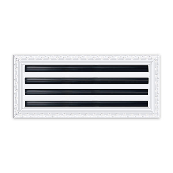 BUILDMART - 22x8 Mud In Air Vent Cover - Drywall Mud-in White Air Vent - Mud Linear Slot Diffuser - Register Grille for Ceiling and Walls - Texas Buildmart