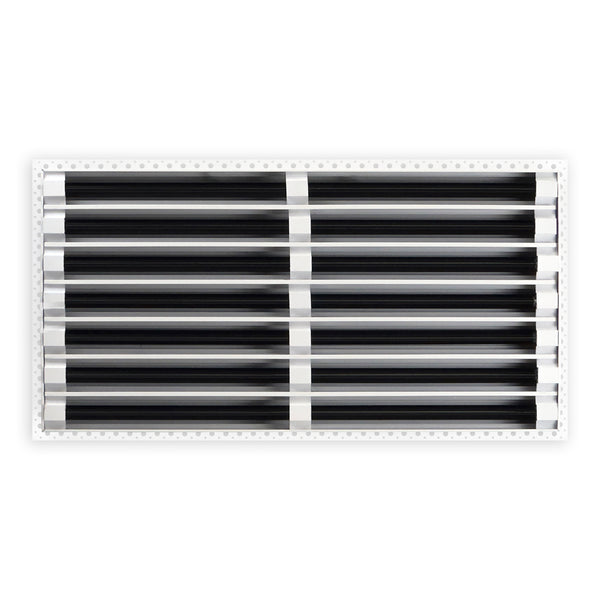 BUILDMART - 24x14 Mud In Air Vent Cover - Drywall Mud-in White Air Vent - Mud Linear Slot Diffuser - Register Grille for Ceiling and Walls - Texas Buildmart