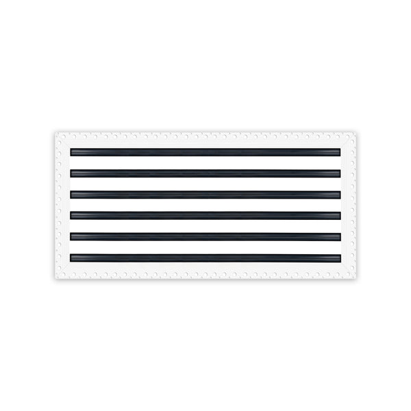 BUILDMART - 24x12 Mud In Air Vent Cover - Drywall Mud-in White Air Vent - Mud Linear Slot Diffuser - Register Grille for Ceiling and Walls - Texas Buildmart