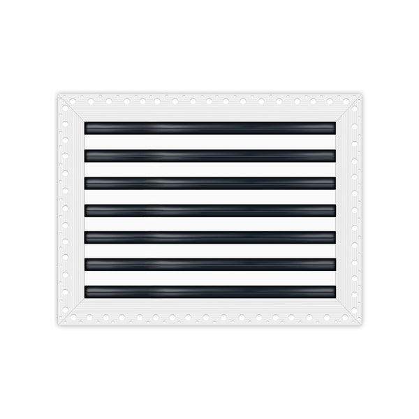 BUILDMART - 24x14 Mud In Air Vent Cover - Drywall Mud-in White Air Vent - Mud Linear Slot Diffuser - Register Grille for Ceiling and Walls - Texas Buildmart