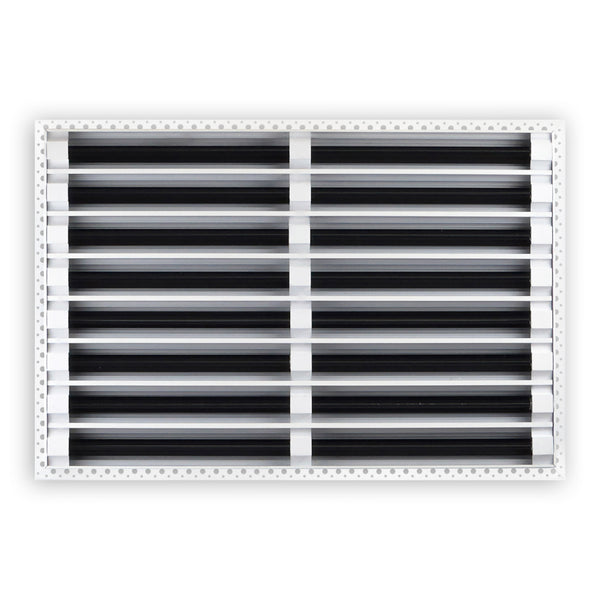 BUILDMART - 24x16 Mud In Air Vent Cover - Drywall Mud-in White Air Vent - Mud Linear Slot Diffuser - Register Grille for Ceiling and Walls - Texas Buildmart