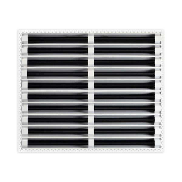 BUILDMART - 24x20 Mud In Air Vent Cover - Drywall Mud-in White Air Vent - Mud Linear Slot Diffuser - Register Grille for Ceiling and Walls - Texas Buildmart