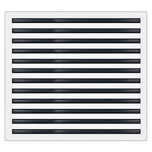 BUILDMART - 24x24 Mud In Air Vent Cover - Drywall Mud-in White Air Vent - Mud Linear Slot Diffuser - Register Grille for Ceiling and Walls - Texas Buildmart